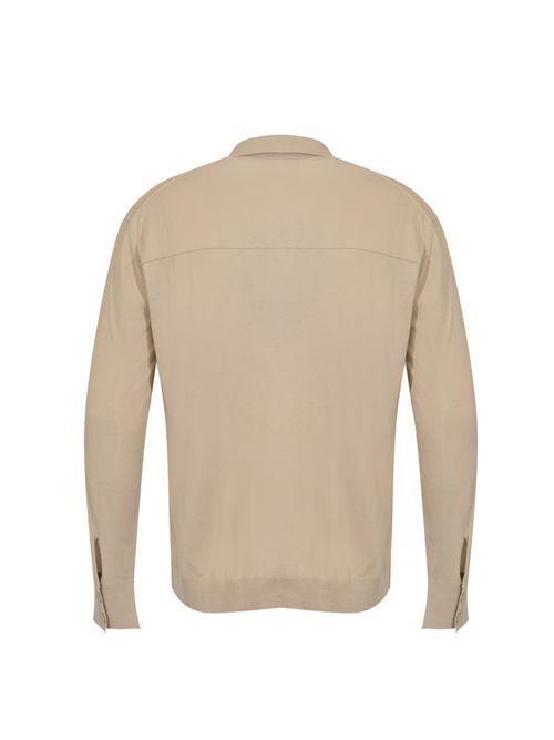 Giacca camicia in maglia di cotone Paolo Pecora | A044 F1001420